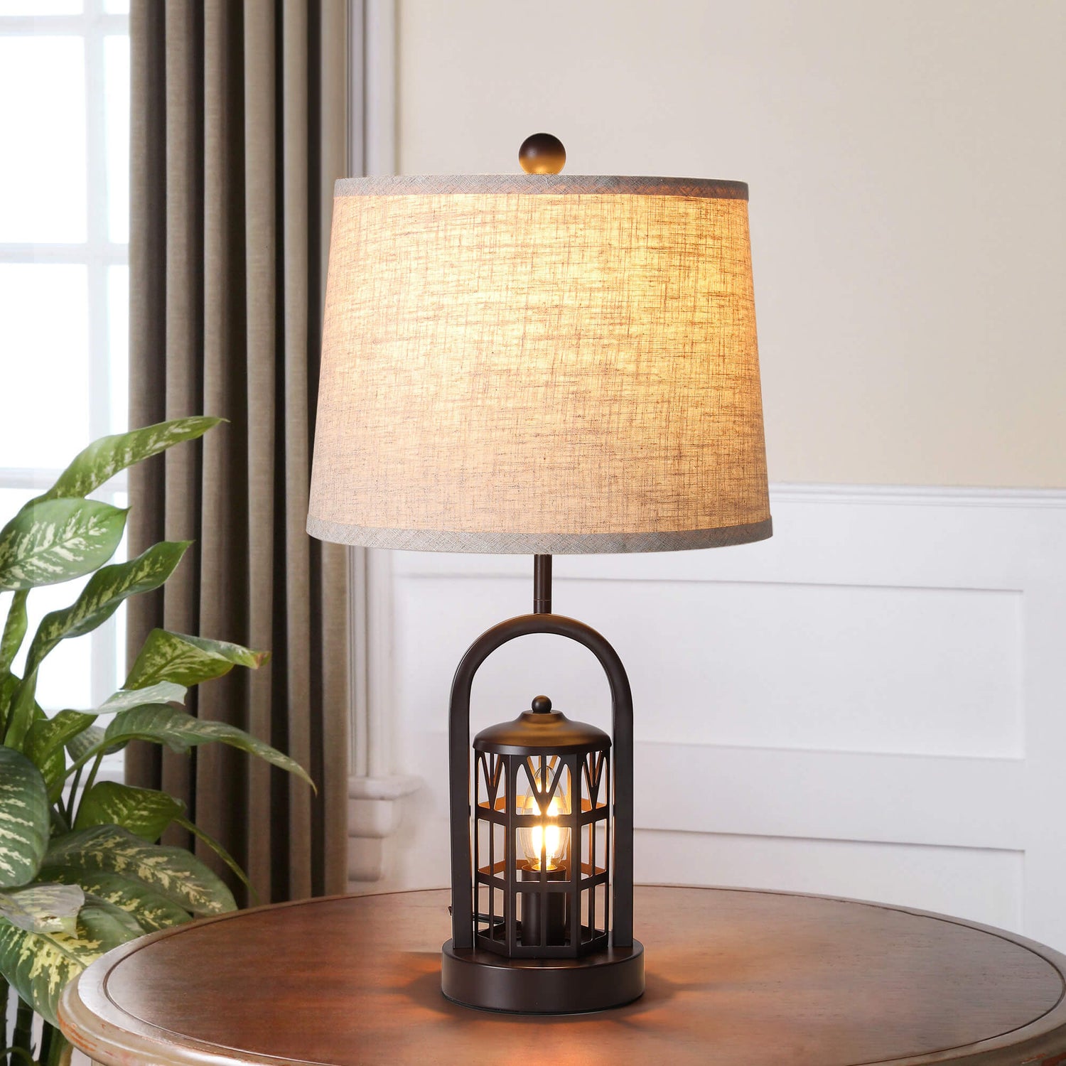 Caged Table Lamp