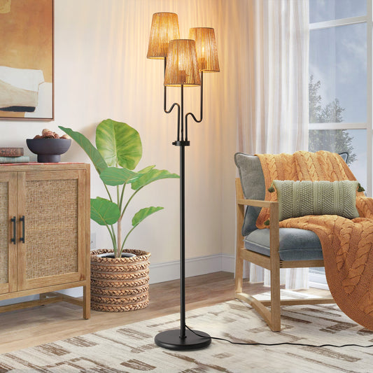 Dimmable Boho Floor Lamp