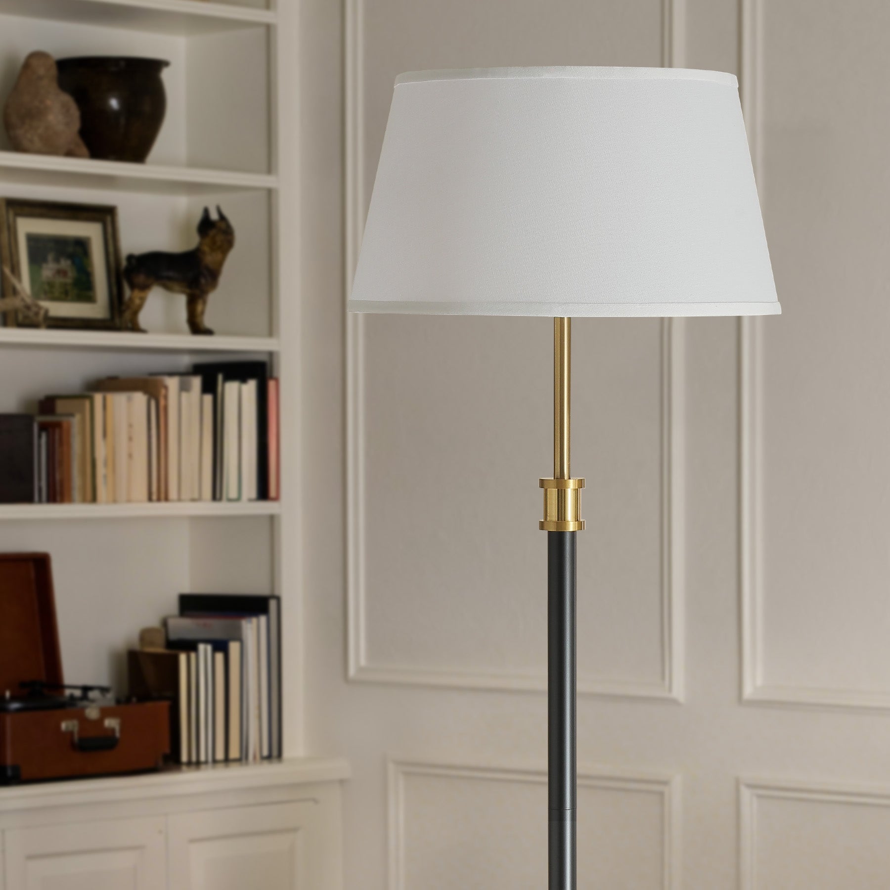 【専用】Modern Floor Lamp ミッドセンチュリー Mid-Century Modern Corner Floor Lamp with Foot Switch - Brown