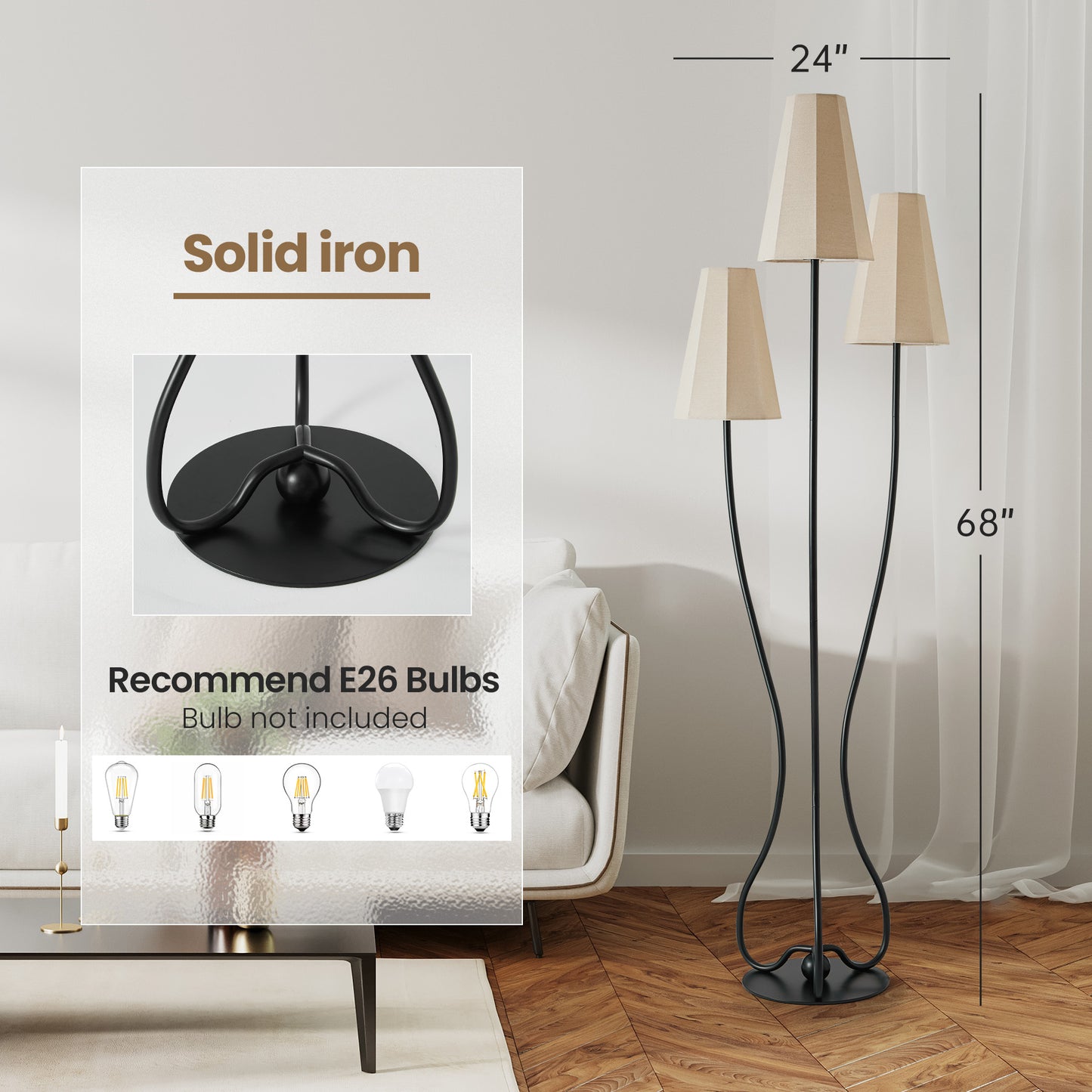 Artistic Vintage Floor Lamp